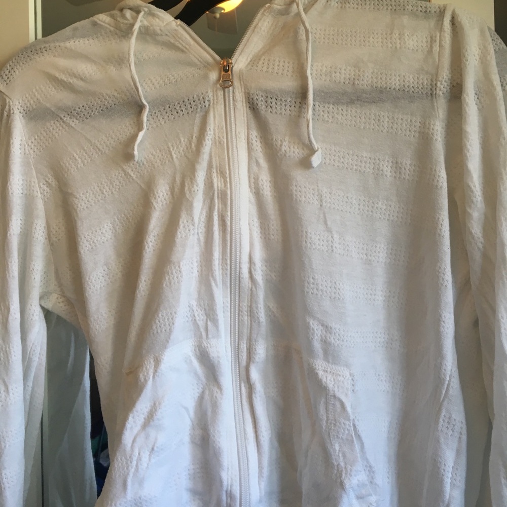 white, thin, hoodie